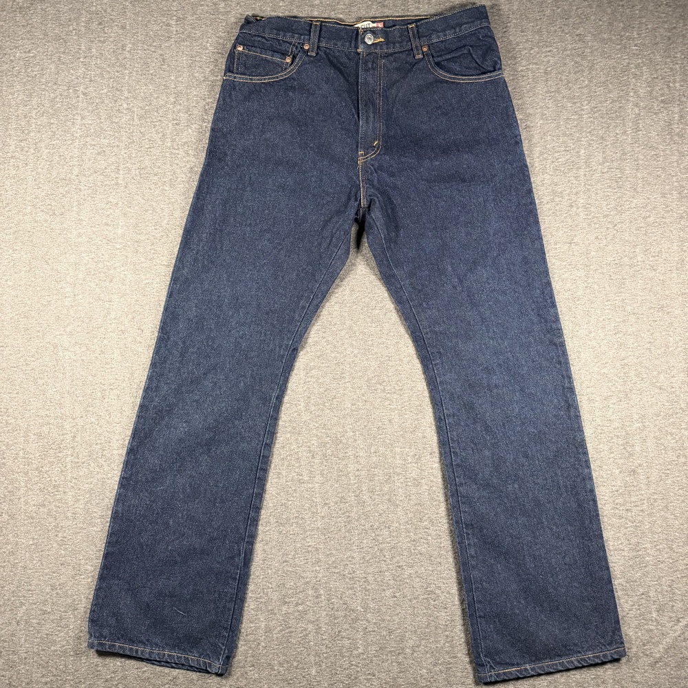 Levi’s 517 Jeans Mens 34x32 Bootcut Dark Blue Denim 100% Cotton Western Y2K VTG